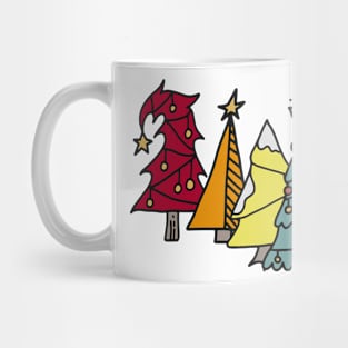 Rainbow Christmas Trees Mug